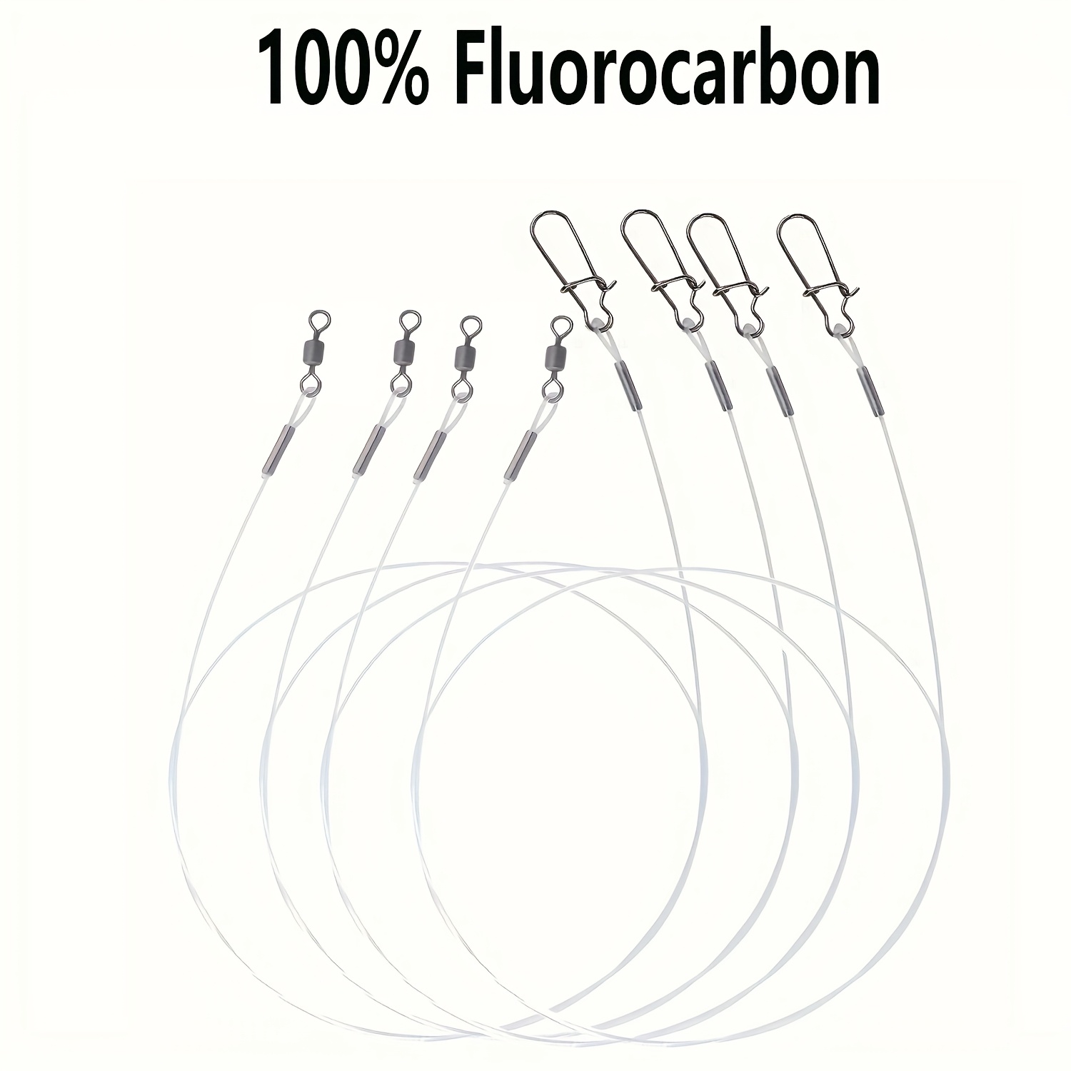 Fluorocarbon Line - 12 szt. Żyłka wędkarska 100% fluorocarbonowa