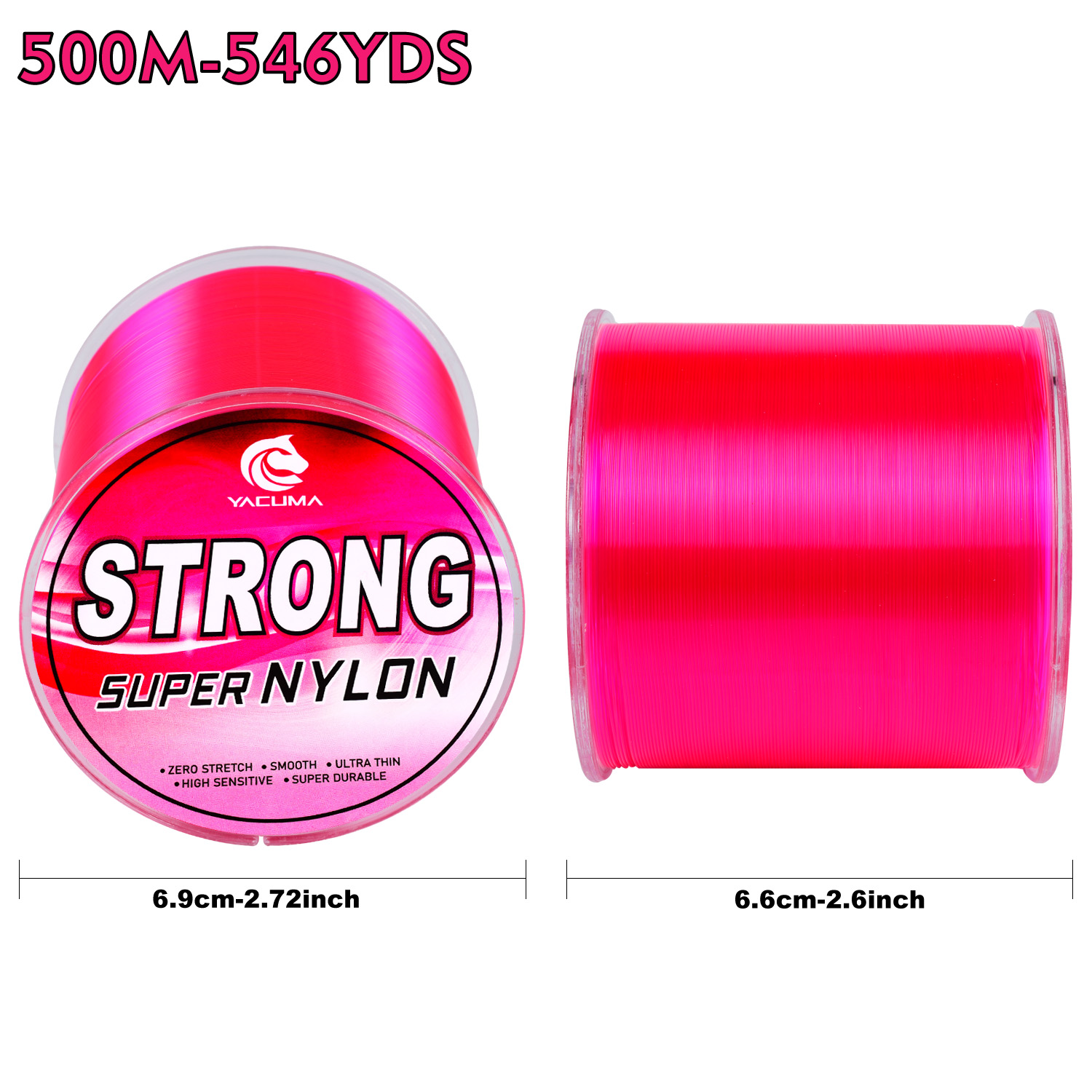 YACUMA 500M-546YDS Mocna Różow – Fluorocarbon Line recenzja i cena